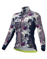 ALÉ Cyklistický dres s dlouhým rukávem zimní - AMAZZONIA LADY WNT - béžová/modrá S