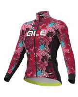 ALÉ Cyklistický dres s dlouhým rukávem zimní - AMAZZONIA LADY WNT - černá/růžová S