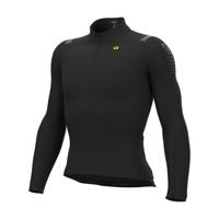 ALÉ Cyklistický dres s dlouhým rukávem zimní - WARM RACE 2.0 R-EV1 - černá