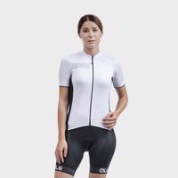 ALÉ Cyklistický dres s krátkým rukávem - COLOR BLOCK LADY - bílá XL
