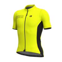 ALÉ Cyklistický dres s krátkým rukávem - COLOR BLOCK - žlutá