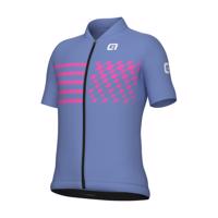 ALÉ Cyklistický dres s krátkým rukávem - PLAY KID - fialová