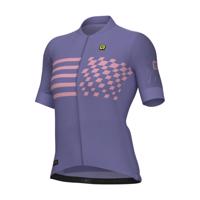 ALÉ Cyklistický dres s krátkým rukávem - PLAY PR-E - fialová M