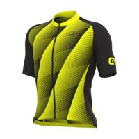 ALÉ Cyklistický dres s krátkým rukávem - PR-R SQUARE - žlutá M
