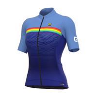 ALÉ Cyklistický dres s krátkým rukávem - PR-S BRIDGE - modrá S