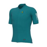 ALÉ Cyklistický dres s krátkým rukávem - R-EV1 SILVER COOLING - zelená