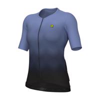 ALÉ Cyklistický dres s krátkým rukávem - R-EV1 VELOCITY 2.0 - světle modrá/černá XS