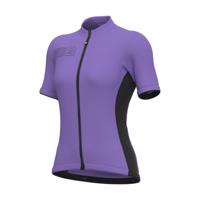 ALÉ Cyklistický dres s krátkým rukávem - SOLID COLOR BLOCK - fialová M