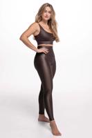 ATHLEEYA legíny - ESSENTIAL SHINE - hnědá XS
