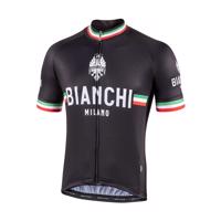 BIANCHI MILANO Cyklistický dres s krátkým rukávem - ISALLE - černá