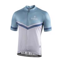 BIANCHI MILANO Cyklistický dres s krátkým rukávem - OLLASTU - světle modrá/bílá