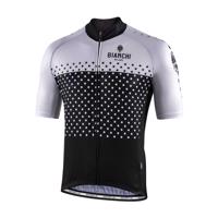 BIANCHI MILANO Cyklistický dres s krátkým rukávem - QUIRRA - bílá/černá