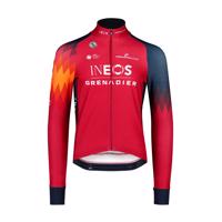 BIORACER Cyklistická zateplená bunda - INEOS GRENADIERS 2023 ICON TEMPEST RACE - červená/modrá L