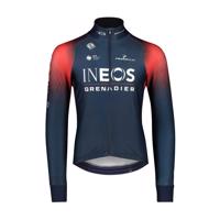 BIORACER Cyklistický dres s dlouhým rukávem zimní - INEOS GRENADIERS '22 - modrá/červená L