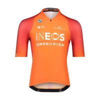 BIORACER Cyklistický dres s krátkým rukávem - INEOS GRENADIERS '22 - oranžová/červená L