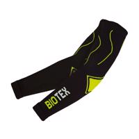 BIOTEX Cyklistické návleky na ruce - SEAMLESS - černá/žlutá XS-S