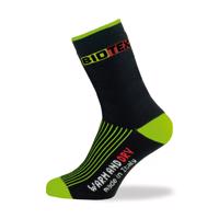 BIOTEX Cyklistické ponožky klasické - TERMO - černá/zelená 43-44