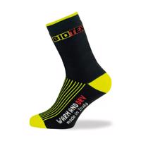 BIOTEX Cyklistické ponožky klasické - TERMO - černá/žlutá 40-42