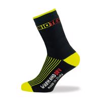 BIOTEX Cyklistické ponožky klasické - TERMO - žlutá/černá 40-42