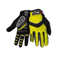 BIOTEX Cyklistické rukavice dlouhoprsté - SUMMER - žlutá/černá