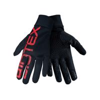 BIOTEX Cyklistické rukavice dlouhoprsté - THERMAL TOUCH GEL - červená/černá