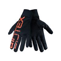 BIOTEX Cyklistické rukavice dlouhoprsté - THERMAL TOUCH GEL - oranžová/černá M