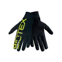 BIOTEX Cyklistické rukavice dlouhoprsté - THERMAL TOUCH GEL - žlutá/černá