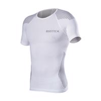 BIOTEX Cyklistické triko s krátkým rukávem - BIOFLEX RAGLAN - bílá/šedá XS-S