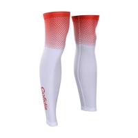 BONAVELO Cyklistické návleky na nohy - COFIDIS 2020 - červená/bílá L