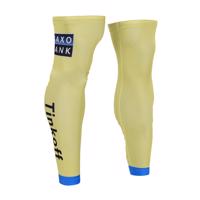 BONAVELO Cyklistické návleky na nohy - TINKOFF SAXO 2015 - modrá/žlutá S