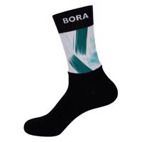 BONAVELO Cyklistické ponožky klasické - BORA 2022 - černá/zelená
