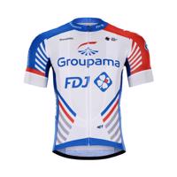 BONAVELO Cyklistický dres s krátkým rukávem - GROUPAMA FDJ 2020 - bílá/modrá/červená XL