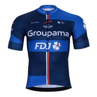 BONAVELO Cyklistický dres s krátkým rukávem - GROUPAMA FDJ 2024 - červená/modrá/bílá L