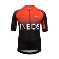BONAVELO Cyklistický dres s krátkým rukávem - INEOS 2020 KIDS - černá/oranžová/červená XS-125cm
