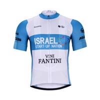 BONAVELO Cyklistický dres s krátkým rukávem - ISRAEL 2020 - bílá/modrá 2XL