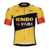 BONAVELO Cyklistický dres s krátkým rukávem - JUMBO-VISMA 2023 - černá/žlutá 3XL