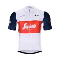 BONAVELO Cyklistický dres s krátkým rukávem - TREK 2021 - modrá/červená/bílá 3XL
