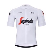 BONAVELO Cyklistický dres s krátkým rukávem - TREK 2022 - bílá/červená/modrá L