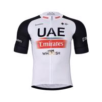BONAVELO Cyklistický dres s krátkým rukávem - UAE 2023 - bílá/červená/černá M