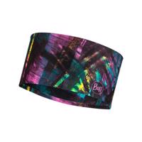 BUFF Cyklistická čelenka - COOLNET UV+® WIDE - růžová/žlutá/modrá/černá UNI