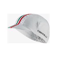 CASTELLI Cyklistická čepice - ITALIA CAP - bílá