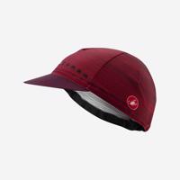 CASTELLI Cyklistická čepice - ROSSO CORSA - bordó UNI