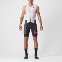CASTELLI Cyklistická kombinéza - FREE SANREMO 2 - bílá/černá 2XL