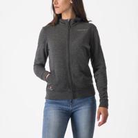 CASTELLI Cyklistická mikina - MILANO 2 FULL ZIP W FLEECE - šedá XS