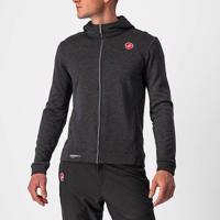 CASTELLI Cyklistická mikina - MILANO FZ FLEECE - černá 3XL