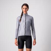 CASTELLI Cyklistická větruodolná bunda - ARIA SHELL W - stříbrná