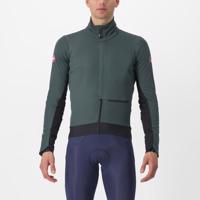 CASTELLI Cyklistická zateplená bunda - ALPHA DOPPIO RoS - zelená 3XL