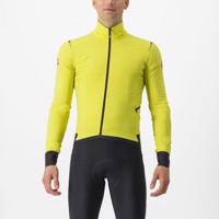 CASTELLI Cyklistická zateplená bunda - ALPHA FLIGHT ROS - žlutá