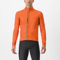 CASTELLI Cyklistická zateplená bunda - ENTRATA - oranžová 2XL