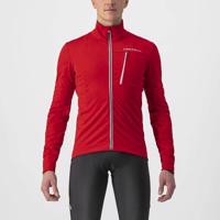 CASTELLI Cyklistická zateplená bunda - GO WINTER - černá/červená 2XL